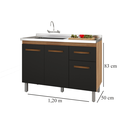 Ver imagem 3 de Balcão de Pia Anita 120 Cm Balcão para Cozinha 1,20 Moblis