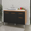 Ver imagem 1 de Balcão de Pia Anita 120 Cm Balcão para Cozinha 1,20 Moblis