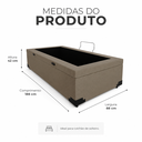 Ver imagem 3 de Box Baú Solteiro Nature Elite 88x188 cm com Pistão a Gás Bege Escuro