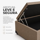 Ver imagem 5 de Box Baú Solteiro Nature Elite 88x188 cm com Pistão a Gás Bege Escuro