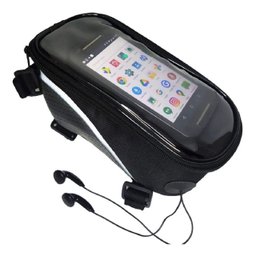 Bolsa Bike Para Celular Documento Mtb Quadro Tiras Colante - 8