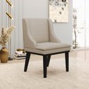 Ver imagem 2 de Cadeira Decorativa Sala de Jantar Base Fixa de Madeira Firenze Veludo Luxo Prata/Preto G19 - Gran Be