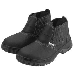 Botina Couro N45 Bi Elastico C/biq Plast - Worker - 1