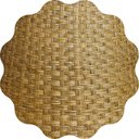 Ver imagem 4 de Mesa De Jantar Cone Oval 160x90 cm Tampo Laca Branca Base Fibra Natural Personal Decor Mesa de Janta