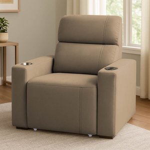 Cadeira do Papai Ocean Retratil Reclinavel Porta Copo Usb Capuccino