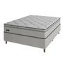 Cama Box Casal Cinza e Colchão New Londres M. Ensacadas Umaflex - 1