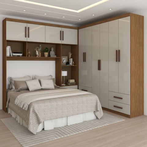 Guarda-roupa Casal Modulado Paradise 10 Portas 6 gavetas - Pm