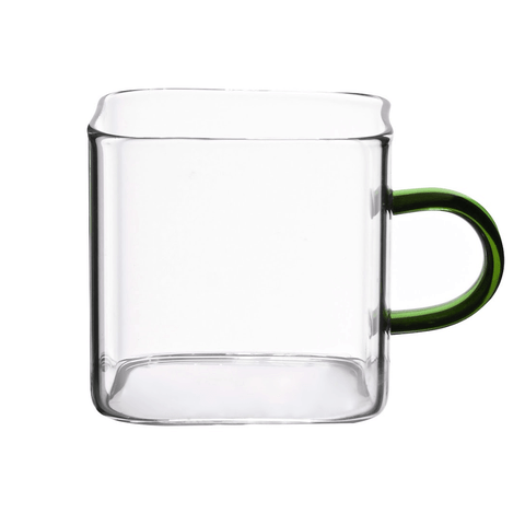 Dupla Canecas Boro C/ Alça Verde 130 Ml Mimo Tc22137