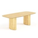 Ver imagem 1 de Mesa de Jantar Orgânica Tivoli 240cm X 110cm 9 Lugares Lamina Cinamomo Damasco