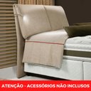 Ver imagem 3 de Cabeceira Mh-2694 Herval Estofado Queen para Colchão 158 Cm com Luminária Linho Bege C