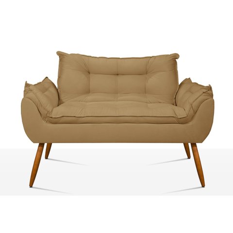 Namoradeira Opala Sofá Confortável – Balaqui Decor Cor:Capuccino
