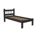 Ver imagem 2 de Cama Solteiro Madeira Maciça Com Colchão Incluso Madri Multimóveis Vcr4161 Preto Preto