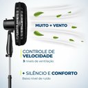 Ver imagem 4 de Ventilador de Coluna Mondial Super Turbo 40cm 8 Pás 140w 127v Preto/prata - Vtx-40c-8p-cr