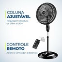 Ver imagem 3 de Ventilador de Coluna Mondial Super Turbo 40cm 8 Pás 140w 127v Preto/prata - Vtx-40c-8p-cr
