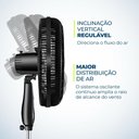 Ver imagem 5 de Ventilador de Coluna Mondial Super Turbo 40cm 8 Pás 140w 127v Preto/prata - Vtx-40c-8p-cr