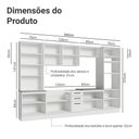 Ver imagem 3 de Armário de Cozinha Completa 340cm Branco Agata Madesa 01 Branco