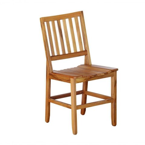 Conjunto de Jantar Madri 4 Lugares Tampo em MDF com Cadeiras de Madeira Maciça Amadeirado 120cm
