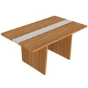 Ver imagem 6 de Mesa de Reunião para Escritório com 02 Tomadas 179cm Unik A02 Freijó Branco - Lyam Decor