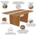 Ver imagem 4 de Mesa de Reunião para Escritório com 02 Tomadas 179cm Unik A02 Freijó Branco - Lyam Decor