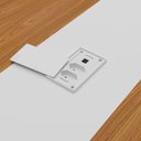 Ver imagem 7 de Mesa de Reunião para Escritório com 02 Tomadas 179cm Unik A02 Freijó Branco - Lyam Decor