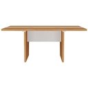 Ver imagem 3 de Mesa de Reunião para Escritório com 02 Tomadas 179cm Unik A02 Freijó Branco - Lyam Decor