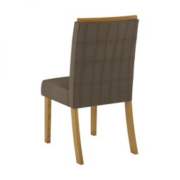 Conjunto Sala de Jantar Mesa Tampo Mdf e Vidro 8 Cadeiras Itália Espresso Móveis - 7