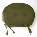 Ver imagem 1 de Assento para Cadeira Almofada Futon 40x40 Redondo Bege Escuro