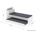 Ver imagem 3 de Cama Solteiro com Baú e Cama Auxiliar Bali Yescasa