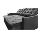 Ver imagem 4 de Sofá Sem Caixa Retrátil e Reclinável 1,85m Cama inBox Studio Suede Velusoft Cinza