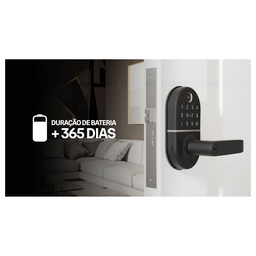 Fechadura Digital Compact com Biometria e Senha com Trinco Reversível - Yale - 4