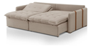 Ver imagem 7 de Sofá-Cama Faenzo Retrátil 3 Lugares 1,80MT Linho Bege Luxo