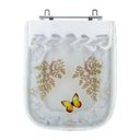 Ver imagem 1 de Tampa de Vaso Poliéster Decorada Borboleta Tivoli Branco para Louça Ideal Standard