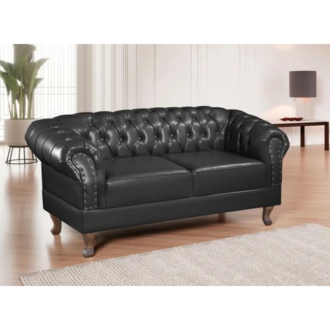 Namoradeira Duque Chest 2 Lug Courano Preto