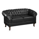 Ver imagem 2 de Namoradeira Duque Chest 2 Lug Courano Preto