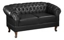 Ver imagem 2 de Namoradeira Duque Chest 2 Lug Courano Preto