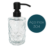 Porta Sabonete Liquido Preto Aço Inox 304 Dispenser 320ml - 6