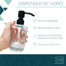 Porta Sabonete Liquido Preto Aço Inox 304 Dispenser 320ml - 7