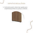 Ver imagem 3 de Conjunto Escritório Artany: Mesa e Estante c/ LED