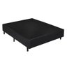 Cama Box Casal Colchão Espuma D33 Coala Toraflex + Box Sintético 60x138x188 Preto - 2