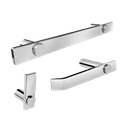 Ver imagem 1 de Kit Acessório de Banheiro Escovado 3 Peças Grego Metal 2030pm