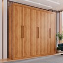 Ver imagem 2 de Guarda-roupa Casal 6 Portas 4 Gavetas Roma - Mais Móveis Cinamomo