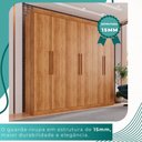Ver imagem 6 de Guarda-roupa Casal 6 Portas 4 Gavetas Roma - Mais Móveis Cinamomo