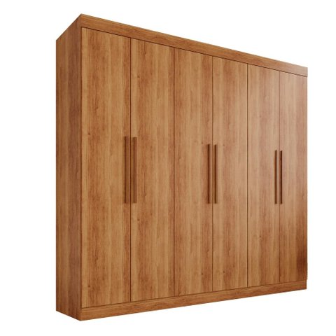 Guarda-roupa Casal 6 Portas 4 Gavetas Roma - Mais Móveis Cinamomo