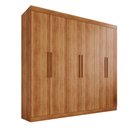 Ver imagem 1 de Guarda-roupa Casal 6 Portas 4 Gavetas Roma - Mais Móveis Cinamomo