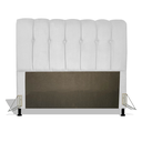 Ver imagem 1 de Cabeceira Estofada Florença 195 cm Para Cama Box Quarto King Size Luxo MV Estofados Sintético