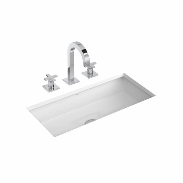 L.1071.17  Cuba de embutir retangular Linha L 59x30 Branco DECA - 2