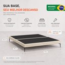 Ver imagem 4 de Cama Base Box King Unique 193x203 Sommier Moderno Pés de Ferro Bouclê Bege - Desk Design