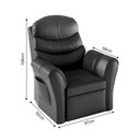 Ver imagem 3 de Poltrona do Papai Retrátil Reclinável Confortável Premium para Relaxar e Descansar Courino Preto