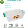 Kit 2 Caixas Organizadoras Multiuso 2,5l+17l Transparente - 4