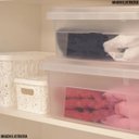 Ver imagem 7 de Kit 2 Caixas Organizadoras Multiuso 2,5l+17l Transparente